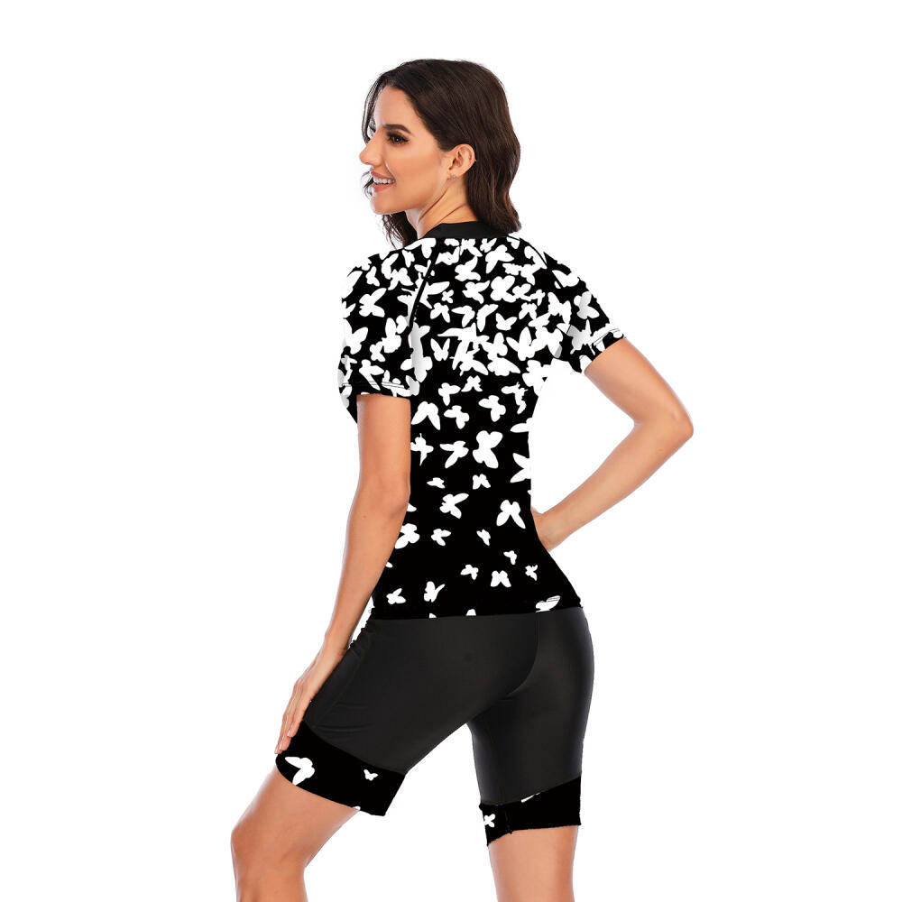 Short-sleeved Split Surfing Suit Sunscreen Women's Swimsuit Fashion Swimsuit Diving Suit