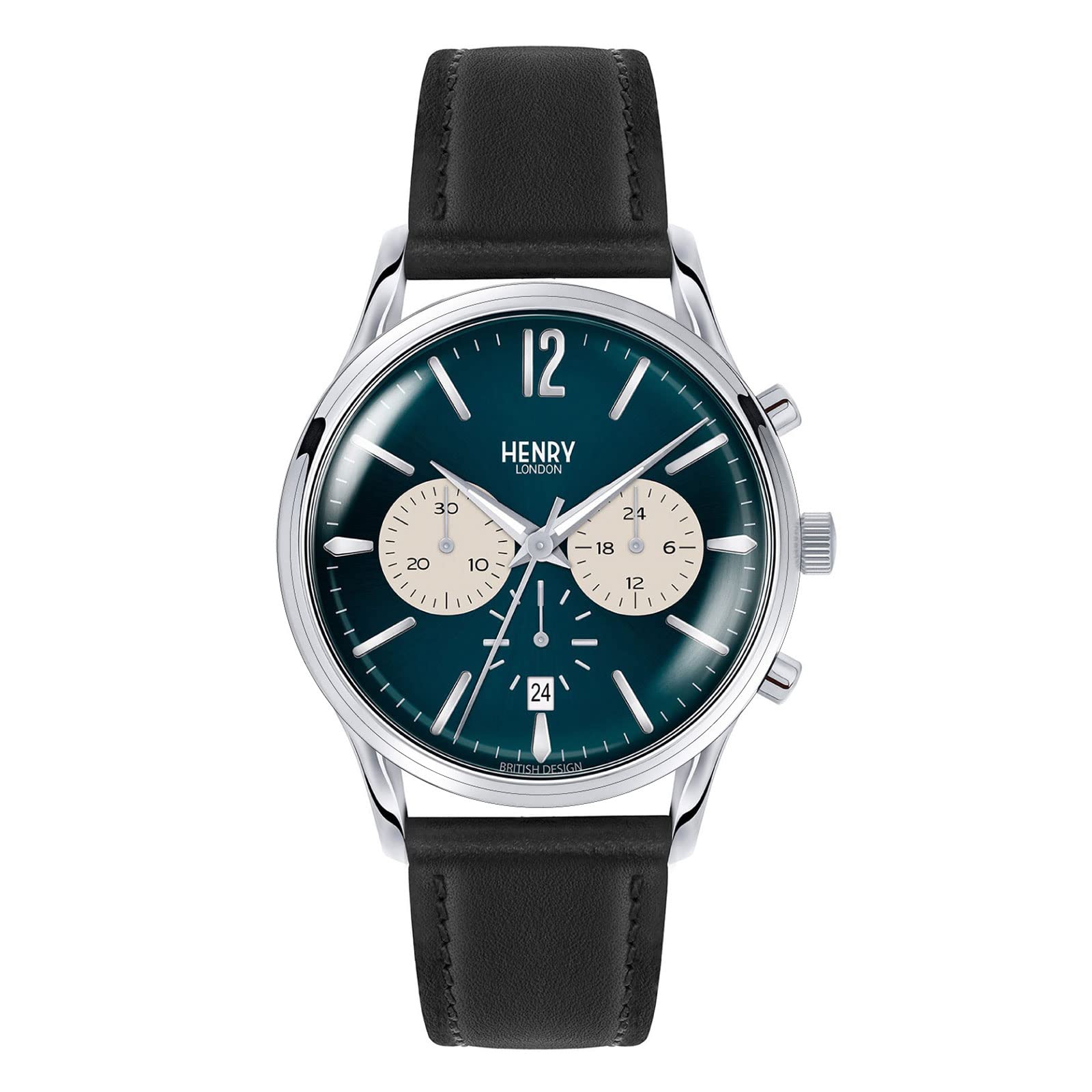

Watch KNIGHTS BRIDGE Night Bridge Black [Henry London] HL41-CS-0039-WN-LEA Men s тёмно-синий