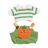Plush Figure Sweater and Suspender Pants Jumpsuit Outfit Educational for Kids Photo Props Make Your Own Dolls for 6.69'' Doll