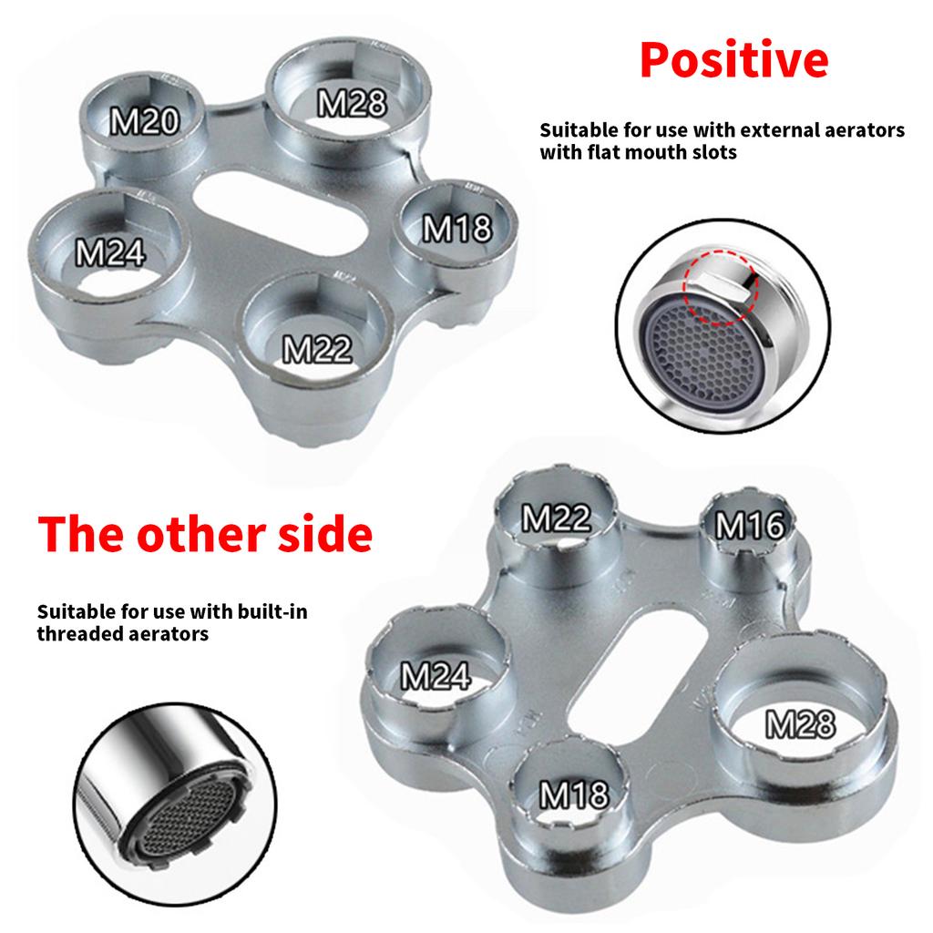Aerator Mounting Key Universals Aerator Service Key Zinc Alloy Faucet Bubbler Wrench Faucet Aerator Extraction Tool