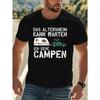 Deutsches Wohnmobil Camping Crinkle Übergröße Herren Kurzarm T-Shirt, Neuer Sommerstil