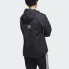 Adidas Large Logo Color-Block Sport Casual Hooded Jacket Men Outerwear Black HD4700