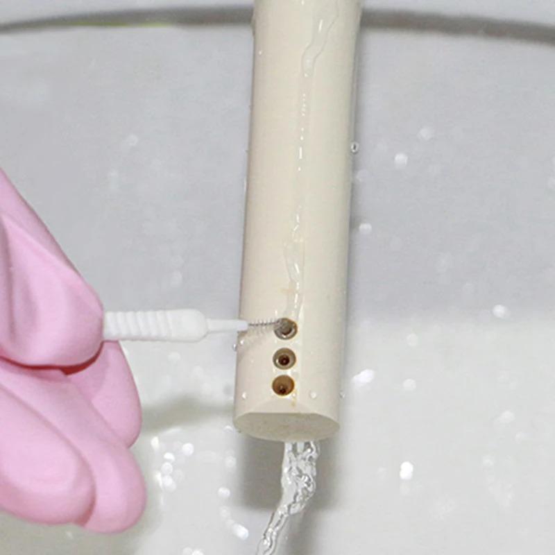 Perie de curățare duș Cap de duș Perie de nailon anti-înfundare Dispozitiv de curățare a tastaturii pentru computer pentru găuri de telefon Instrument de curățare a prafului