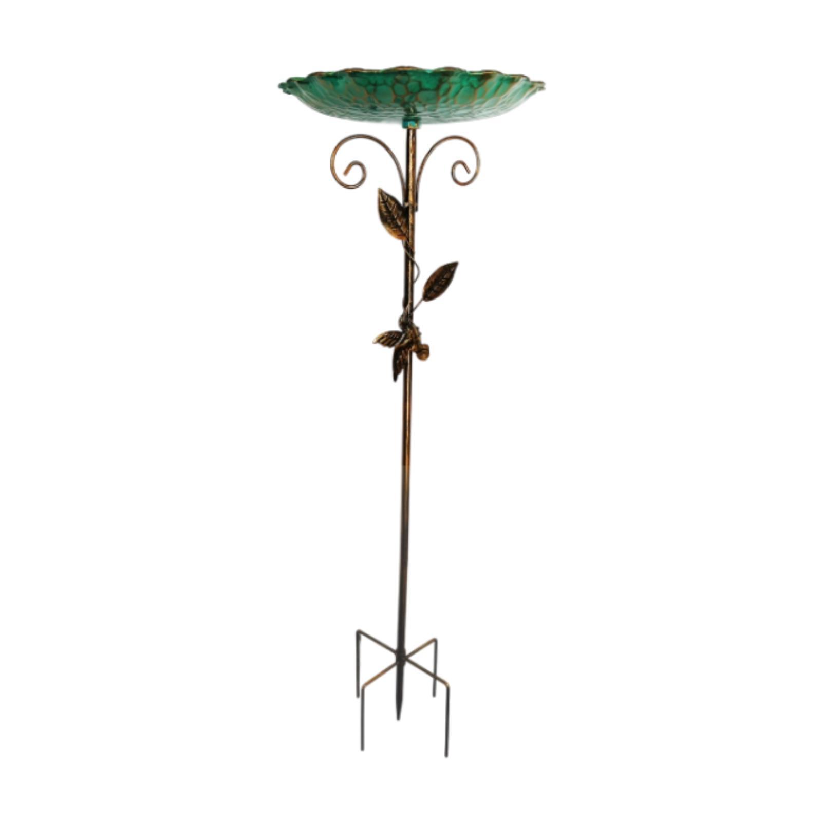 

Bird Bath for Outdoor Weatherproof Rustic Decorative Birdbath Bird Feeder with Stake for Lawn Outside Courtyard Garden Decor