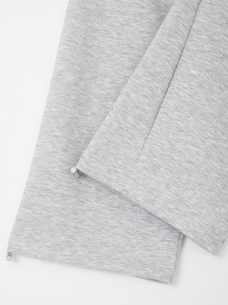 IKALOOK Coated Rayon Spandex Elastic Waist Sweatpants Dpt124