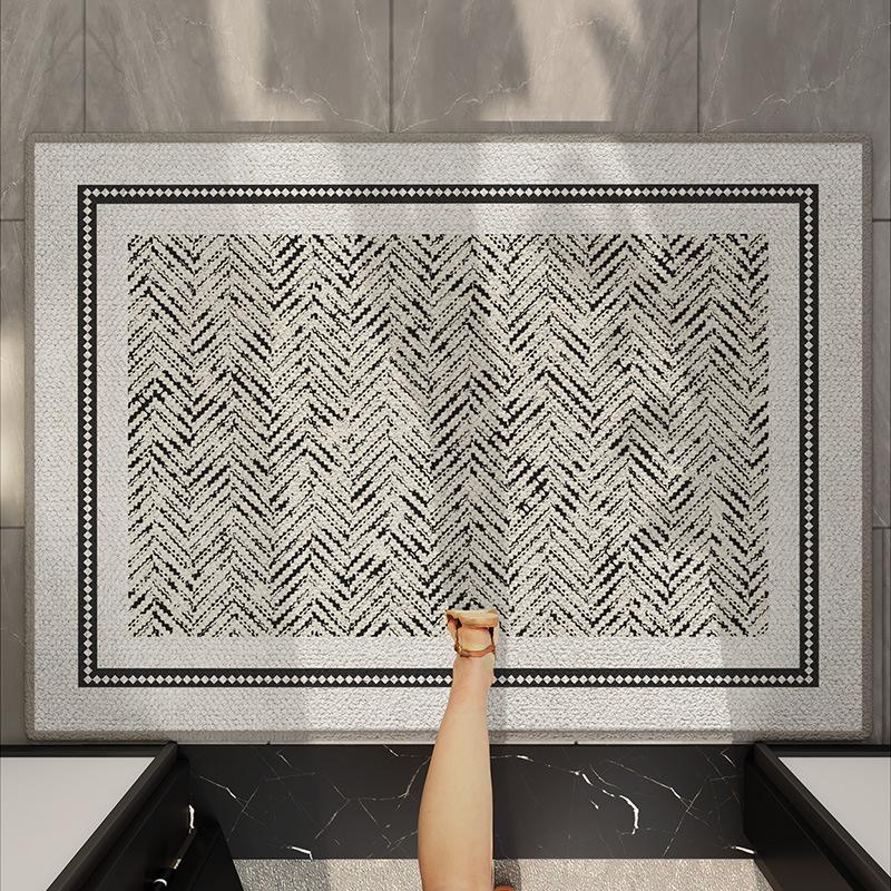 Entry door floor mat Modern high-end door entrance mat Villa household entrance non-slip foot mat can be cut 50*80