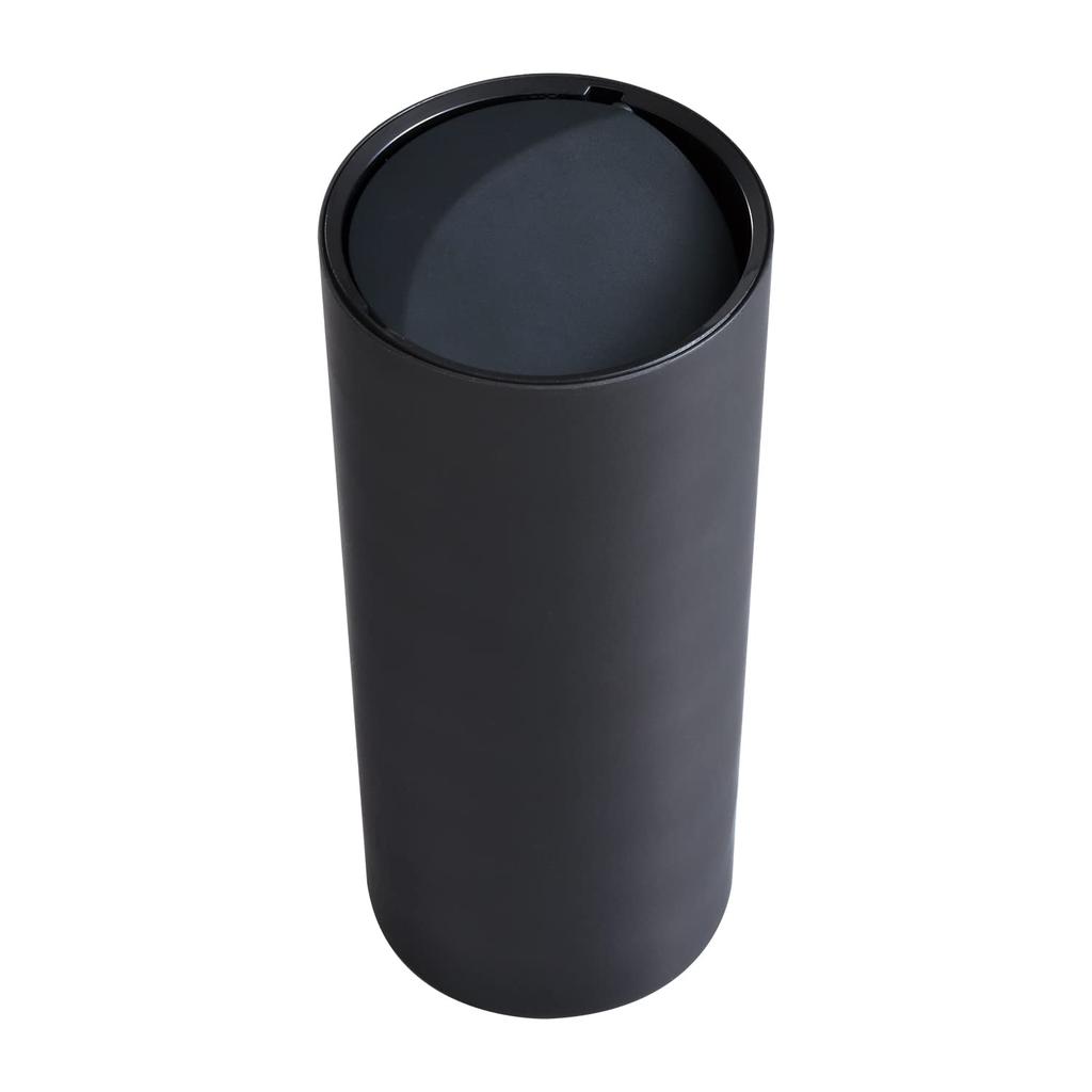 SEIWA WA95 Car Trash Tubular Bottle Dust, Black, Simple Shape, Drink Holder Insertable, Car Supplies