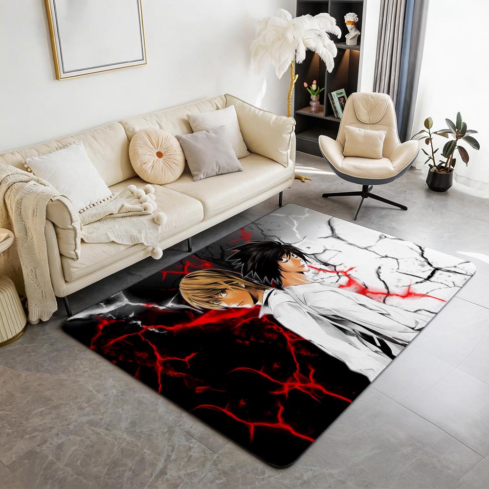 Hot Anime D Death N Note Floor Mat Eco  Flannel Doormat Non Slip Odorless Indoor Floor Rug Soft Short Plush Home Mat