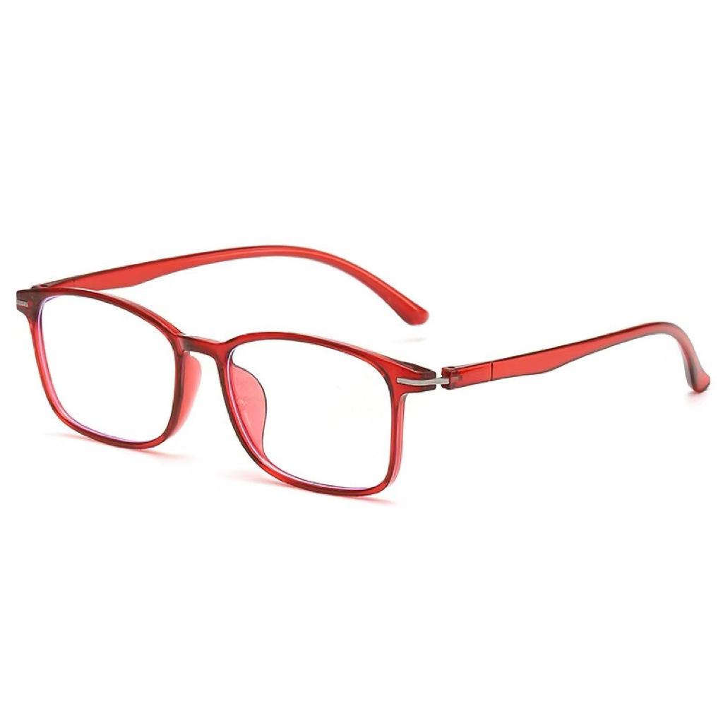 Unisex High-End Anti-Blue Light Glasses Frame with Metal Accents - Ultra-Light Design for Students