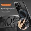 Dubbelt magnetiskt telefonhållare: Skrivbord & Bil, Vikbar Metall Design för Livestreaming, Självutlösare och 360° Rotation.