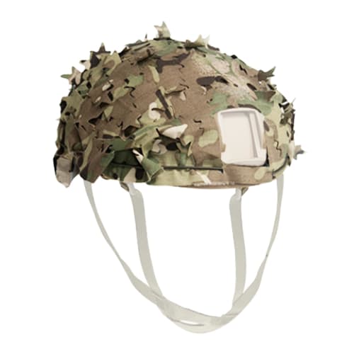 S.fields.inc Helmet Cover, Airsoft Camouflage Tactical Protector for Survival Games, Polyester (Leaf Pattern)