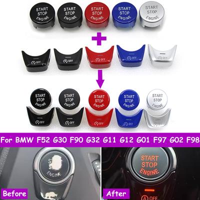 F52 G30 G31 G01 G08 G02 F98 G32 G11 G12 Engine Ignition Start Stop OFF Switch Button Cover Trim For BMW 1 5 6 7 X3 X4 Series