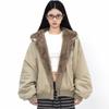 Thick Warm Winter Coat Women Short Double Sided Puffer Jacket Korean Style Casual Loose