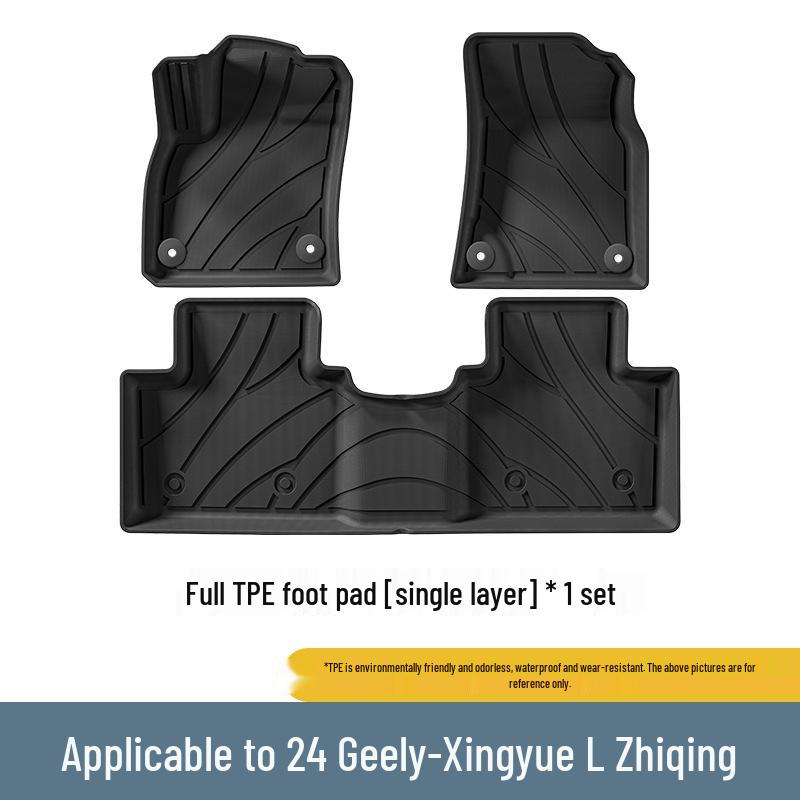 Floor Mats for 2021-2026 Geely Xingyue L: TPE Floor, Trunk, & Seat Back Mats