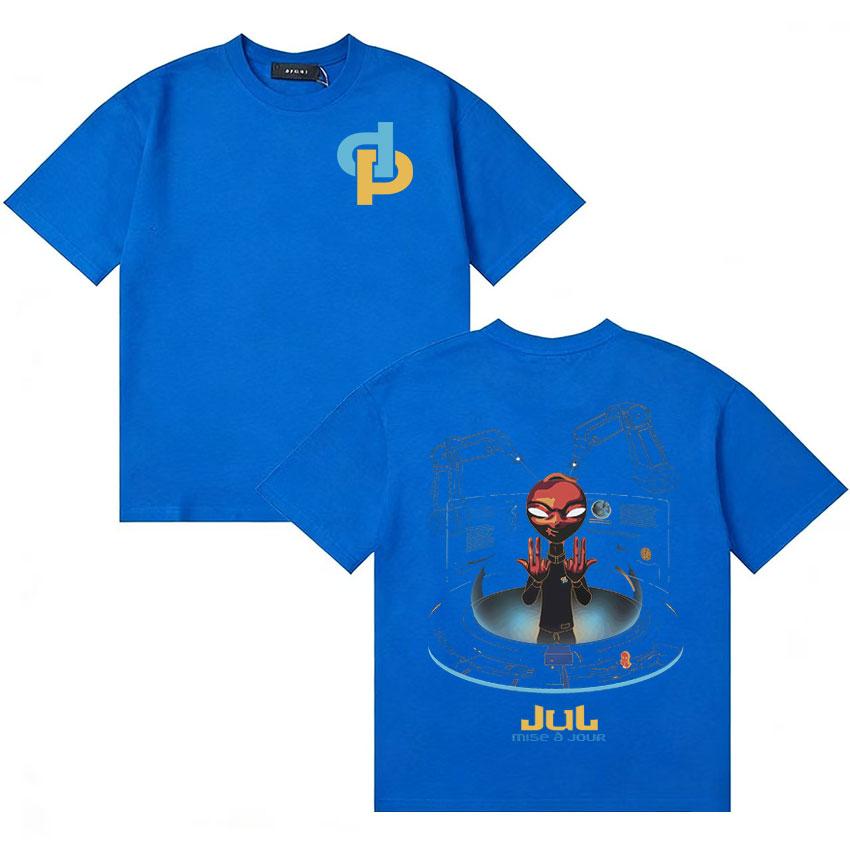 Rapper Jul My World Album Tshirt Unisex Women Summer Pop Oversized Y2K Vintage Tshirt Cotton Shortsleeve Casual T Shirt Teenagers