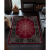 Gothic Spider Web Area Rug Black Gothic Carpet for Dark Academia Decor Goth Area Rugs Living Room Rug Washable Living Room Rug