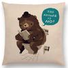 Magical Animals Sofa Throw Pillow Case Fantasy Adventure Fairy Tales Bear Walrus Wild Boar Bird Dog Cushion Cover