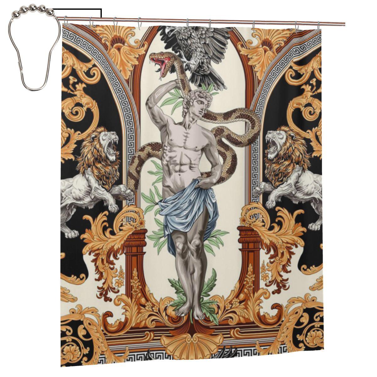 

Depiction Of Apollo Ancient Greek Mythology Shower Curtain Bathroom Polyester Waterproof Bath Curtains With Hooks W60H190(CM)-1 Pcs