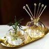 Creative Transparent Pomegranate Glass Vase Red Decorative Hand-Blown Glass Vase Pomegranate Flower Pot Wedding Decoration