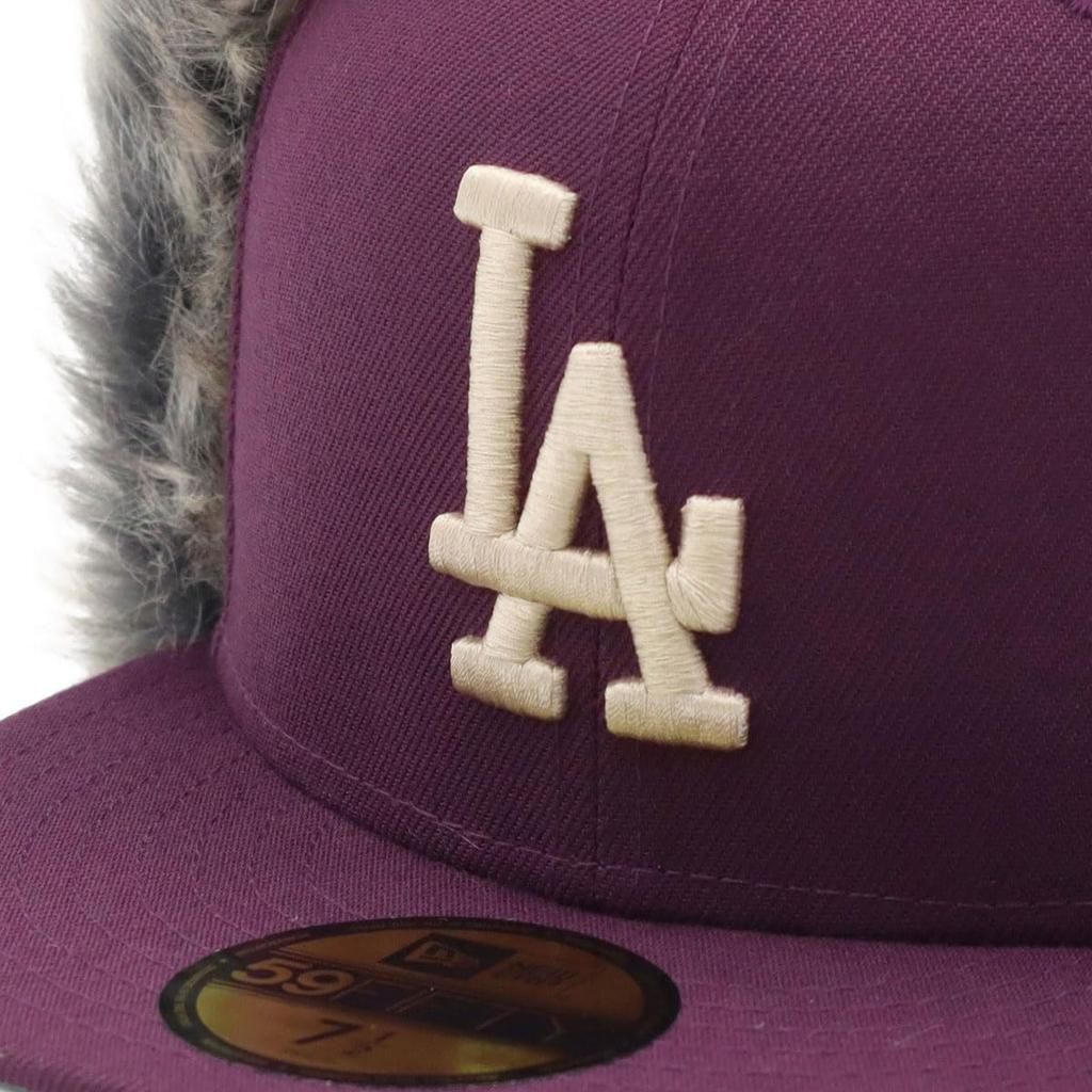 New Era 59FIFTY Dogear LA Los Angeles ONSPOTZ LA Size 7 MLB Los Angeles Dodgers Cap, Dodgers, Exclusive, Plum, 3/8,