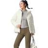 Li-Ning Fitness Series Hooded Zipper Solid Color Warm Down Jacket Women Outerwear AYMV198-4