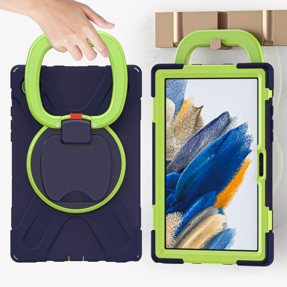 Hülle für Samsung Galaxy Tab A8 10.5 SM-X200 SM-X205, Gepanzert, Blau Grün