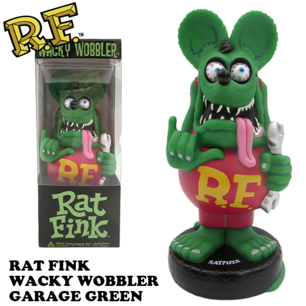 Funko Rat Fink Bobbing Head, Garage Green, 17cm Tall [Parallel Import]