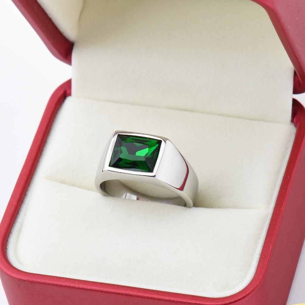 R3363 1 Stück Herren/Damen Zirkon Stil Hochzeit Titanstahlring, Herren 316L Edelstahl leicht und kompakt Ringe