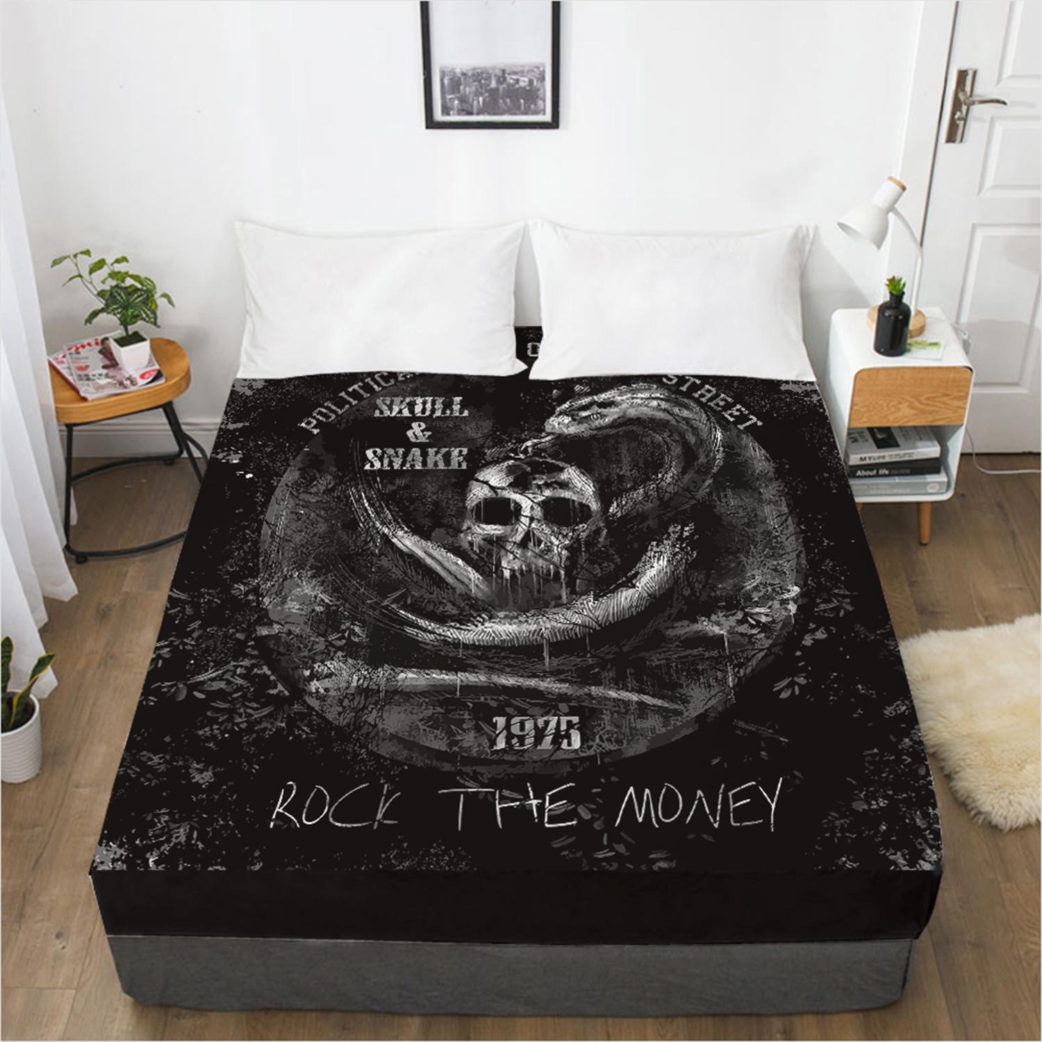 

Домашняя мебель Dice Loutou Fashion 3D Printing Pattern Простыня Чехол для матраса Простыня на резинке 3 шт. Постельное белье 120cmX200cmX30cm