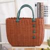Household Picnic Basket Storage Bath Shopping Basket Woven Basket Vegetable Basket Gift Basket Souvenir Bath Hand Basket