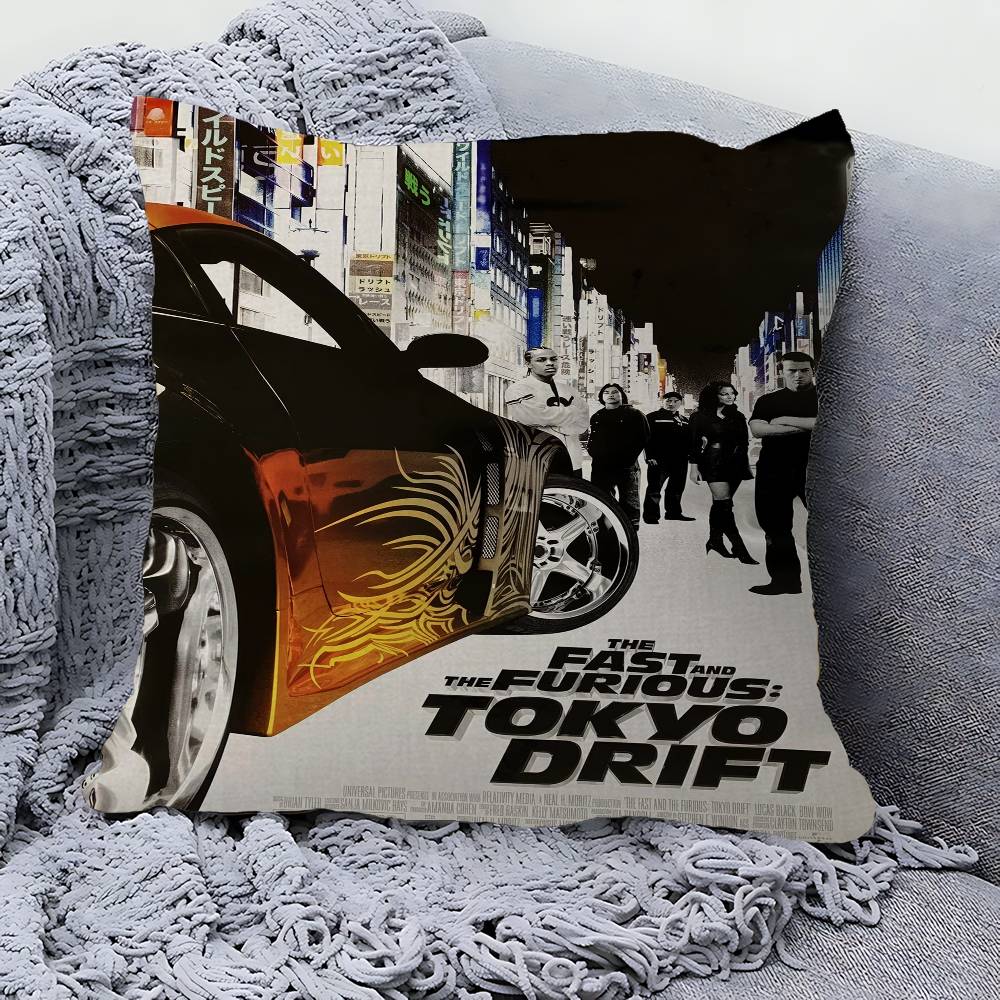 Fast And Furious Classic Pillow Cushion Cover Pillowcase Living Room Sofa Home Decor Customized
