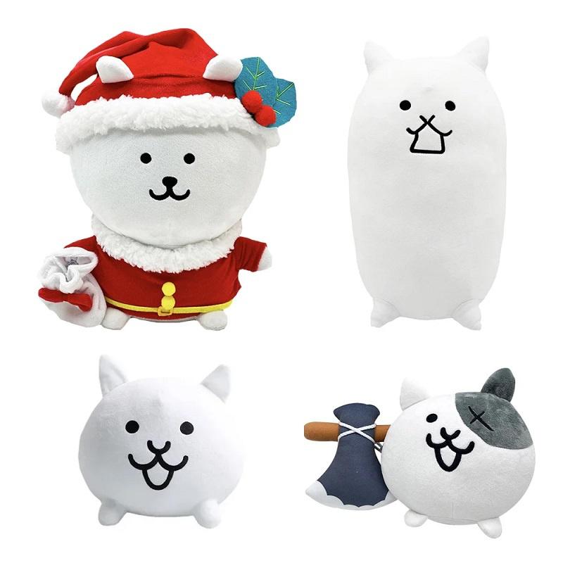 Neues The Battle Cats Plüschtier Nyanko Great War Weihnachtskleid Kuscheltier Weiche Puppe Zeichentrickfigur Spiel Geschenk für Kinder Fans