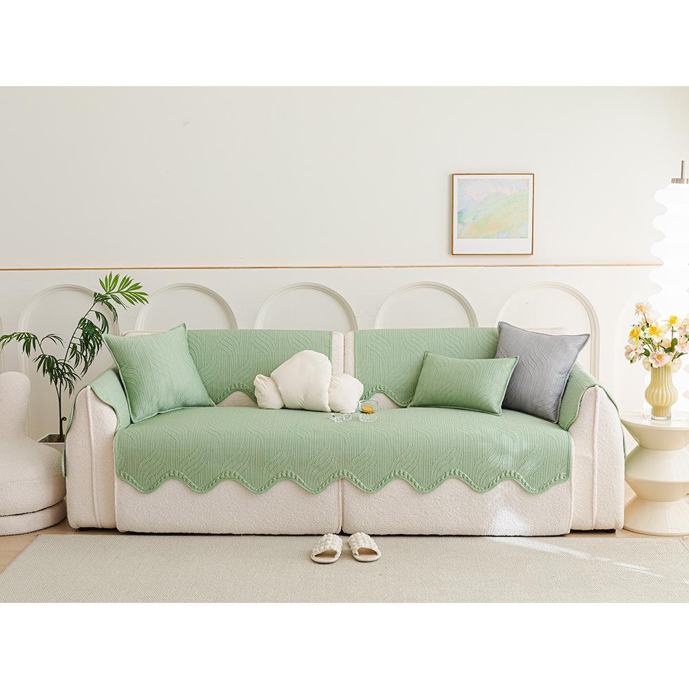 Special-Shaped Irregular Sofa Cushion  New Summer Cool Ice Silk Non-Slip Seat Cushion Summer Sofa Cover Cover Cloth