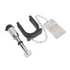 5th Wheel Trailer Lock with Warning Tag and 2 Keys Steel Aluminum Anti Theft Protection for 2in King Pin