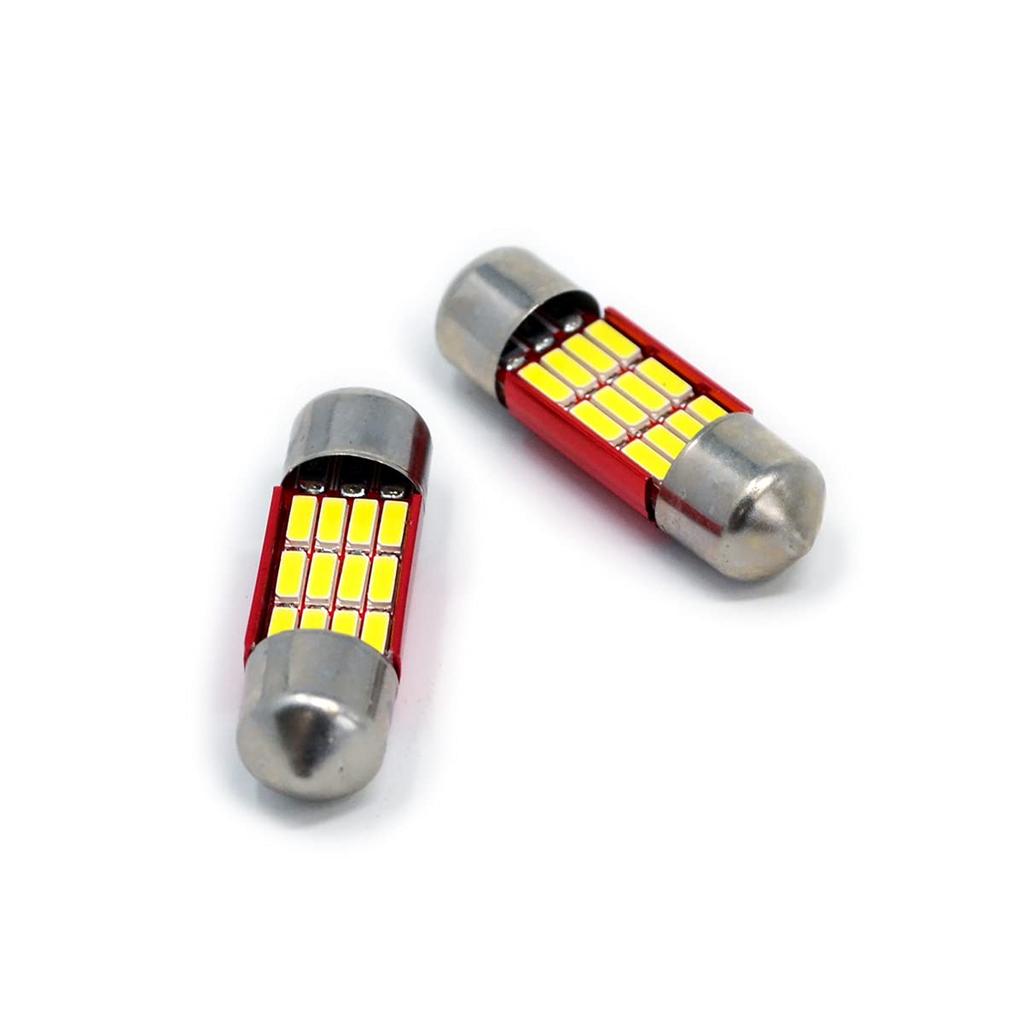 T10 31mm LED Set of for Room Lamps Fcl. Bulbs, 12-LED Bulb, 2,