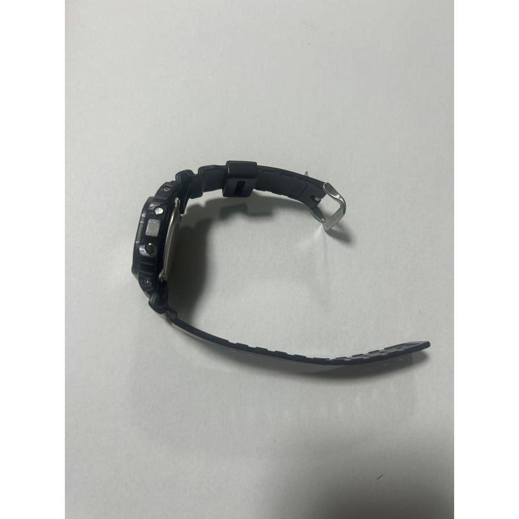 Used CASIO G-SHOCK Digital Watch Black Crack Pattern