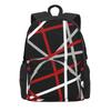 Van Halen Rucksack Männlich Abstrakt Linien Muster Rucksäcke Polyester Neuheit Schultaschen Trekking Design Rucksack