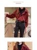 Chic Fake Two-Piece Loose Long-Sleeved Shirt for Fall/Winter