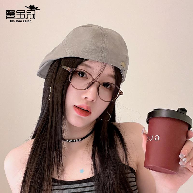 British Retro Duck Tongue Forward Hat Literary and Artistic Versatile Painter Beret Casual Hat Female Tide
