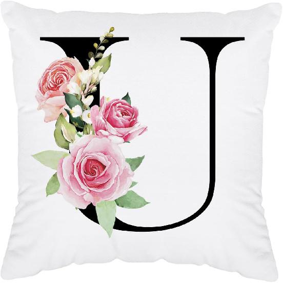 Initial Pillow Covers 18x18 - Monogram L Pillow Cover, Initial Letter Throw Pillow Cover, Monogram Pillow Case L, Monogrammed Gifts for Women, L