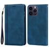 For iPhone 16 Pro Case Business Style Magnetic Closure Leather Phone Cover with Strap