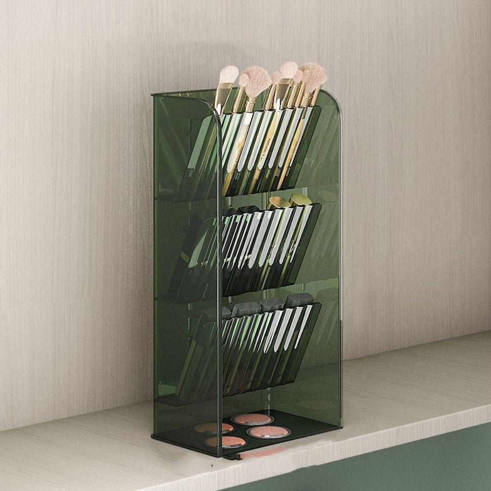 Vertical Makeup Shelf Transparent Jewelry Display Stand Lipstick Storage Box Lipstick