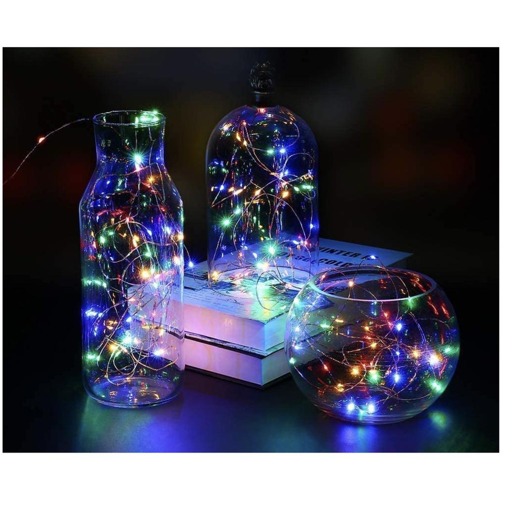 Wire lights 50x LED multicolor 5M + remote control powered by USB