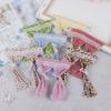 Dollhouse Miniatures Lace Pink Curtain For 1/12 Scale Dollhouse Furniture Decor