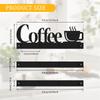Porta Tazze da Caffè in Metallo Appendi Tazze da Tè Decorativo da Parete con 12 Ganci Antiruggine per Caffetteria Cucina Nuovo