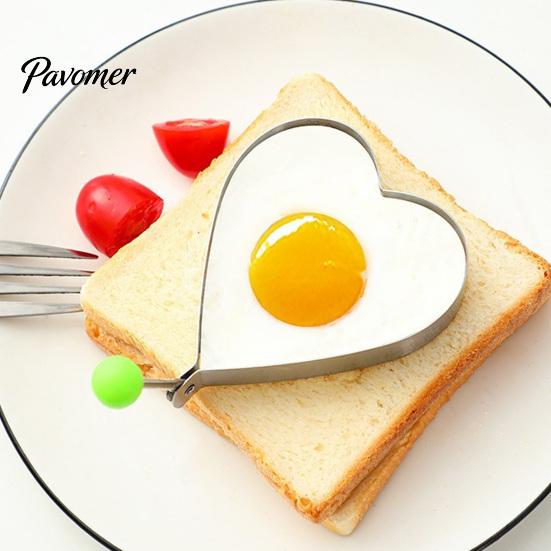 Kitchen Utensils for Breakfast 3 Pcs Stainless Steel Egg Rings, Non-stick Fried Moulds, Round/Star/Flower/Heart/Mouse Home Tools Shaped Ring Mold Eggs