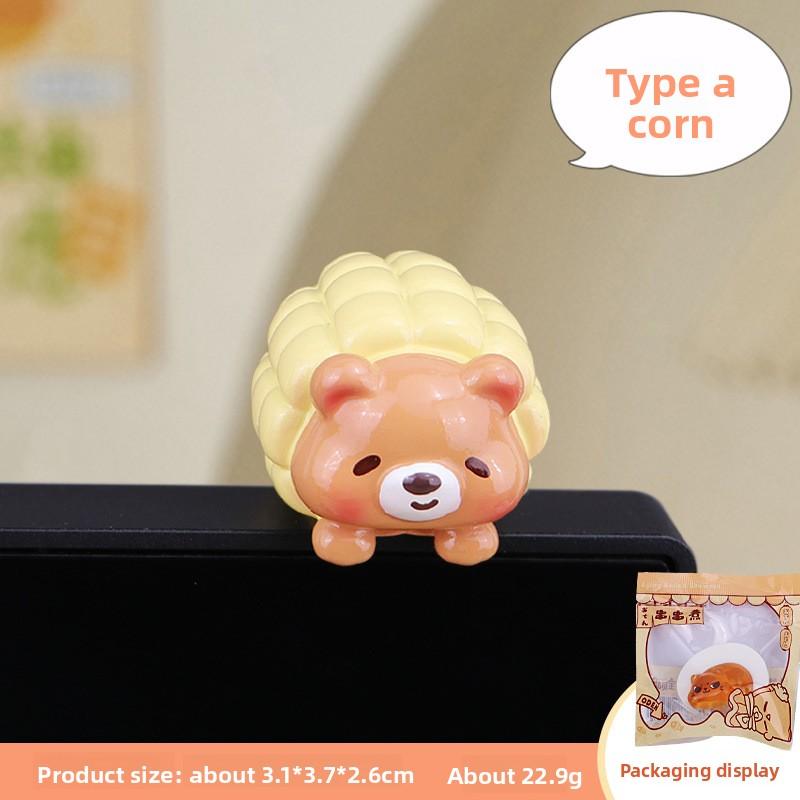 Cute Strings, Cooked Computer, Sitting and Standing Display Items, Monitor, Stable Emotional State, Office Workstation Decoration, Stress Relief Gift