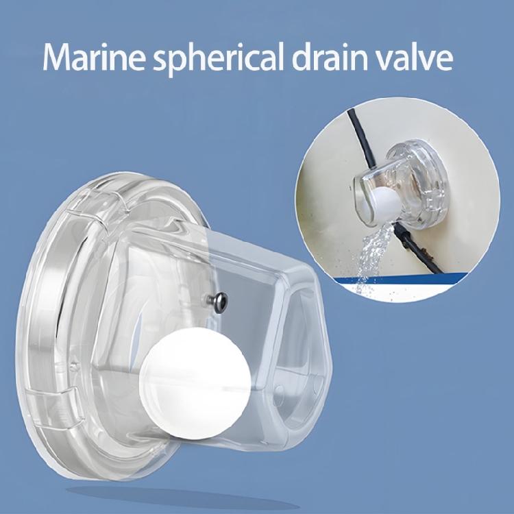 Replacement Bailing Scuppers Fits Over 1-1/8in Tubes Marine Valves Ball Drain Plug Boat Self Bailing Ball Scupper Valves