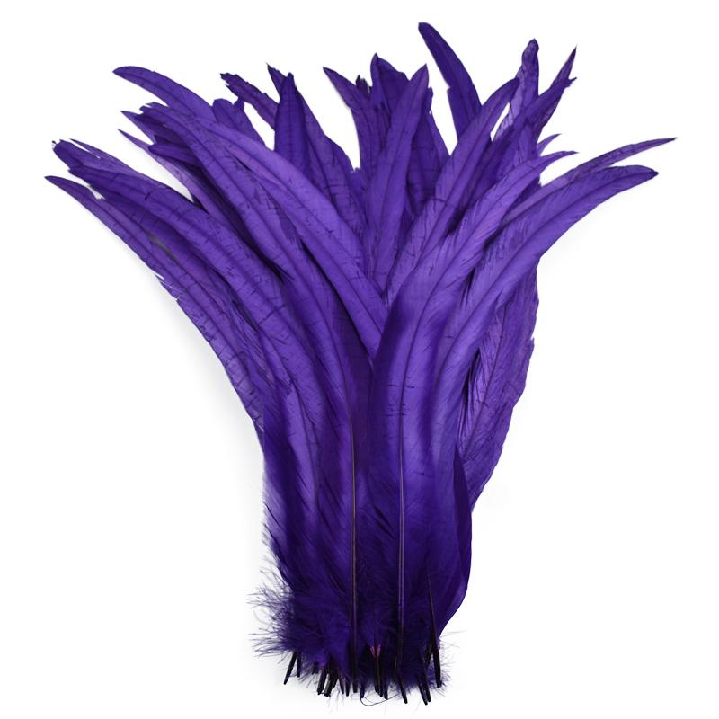 100Pcs Natural Rooster Feathers for Decoration 25-35cm 10-12" Chicken Pheasant Carnival Handicraft Accessories Decor For Clothes
