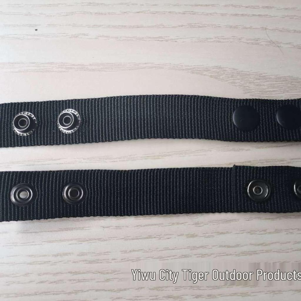 Adjustable Canvas Tactical Belt with Four-Button Buckle and Spacer Duty Ring - Hot Selling Outdoor Gear